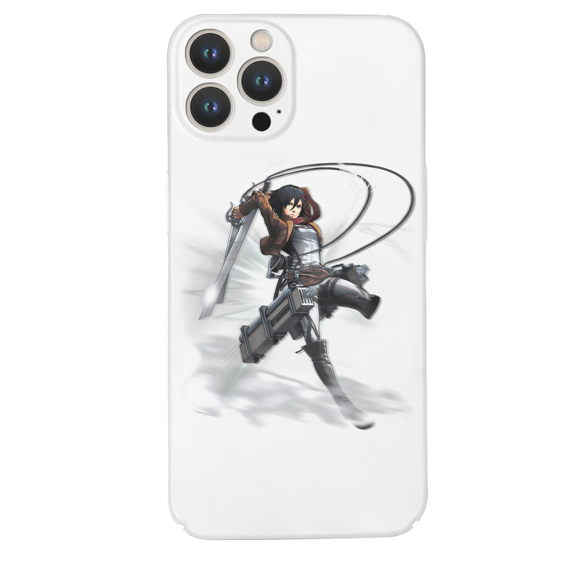 （画像用） 進撃の巨人 ミカサ·アッカーマン Attack on Titan Mikasa Ackerman 【iPhone 14シリーズ対応】ハードケース